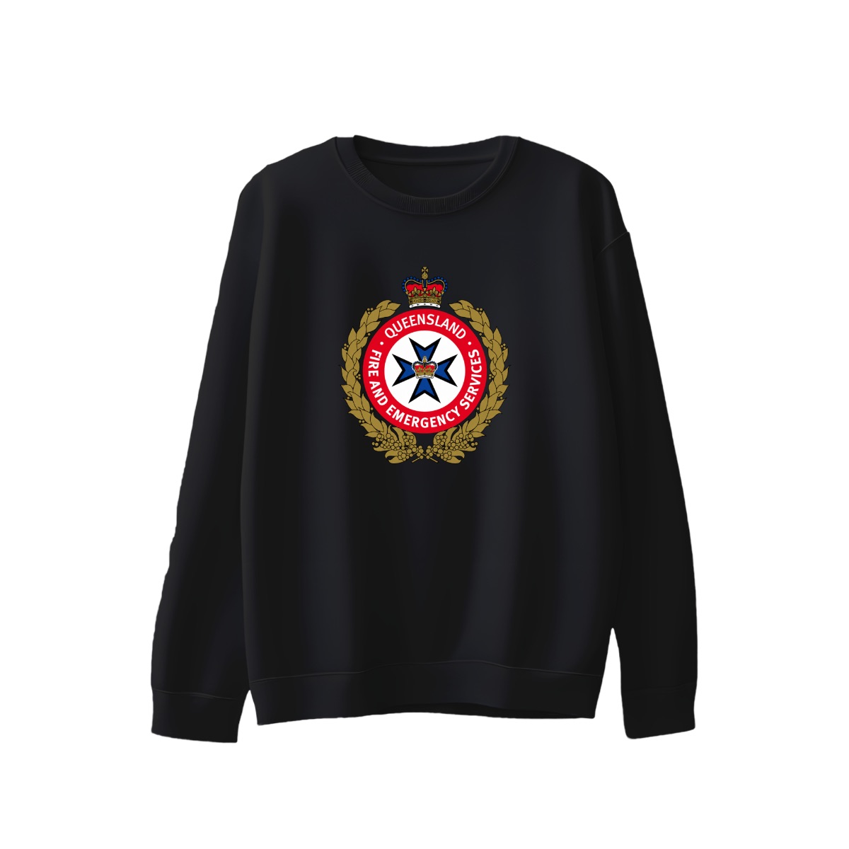 Queensland Fire and Emergency Services T-Shirt | QFES Official Emblem Tee | Australian Firefighter Merch