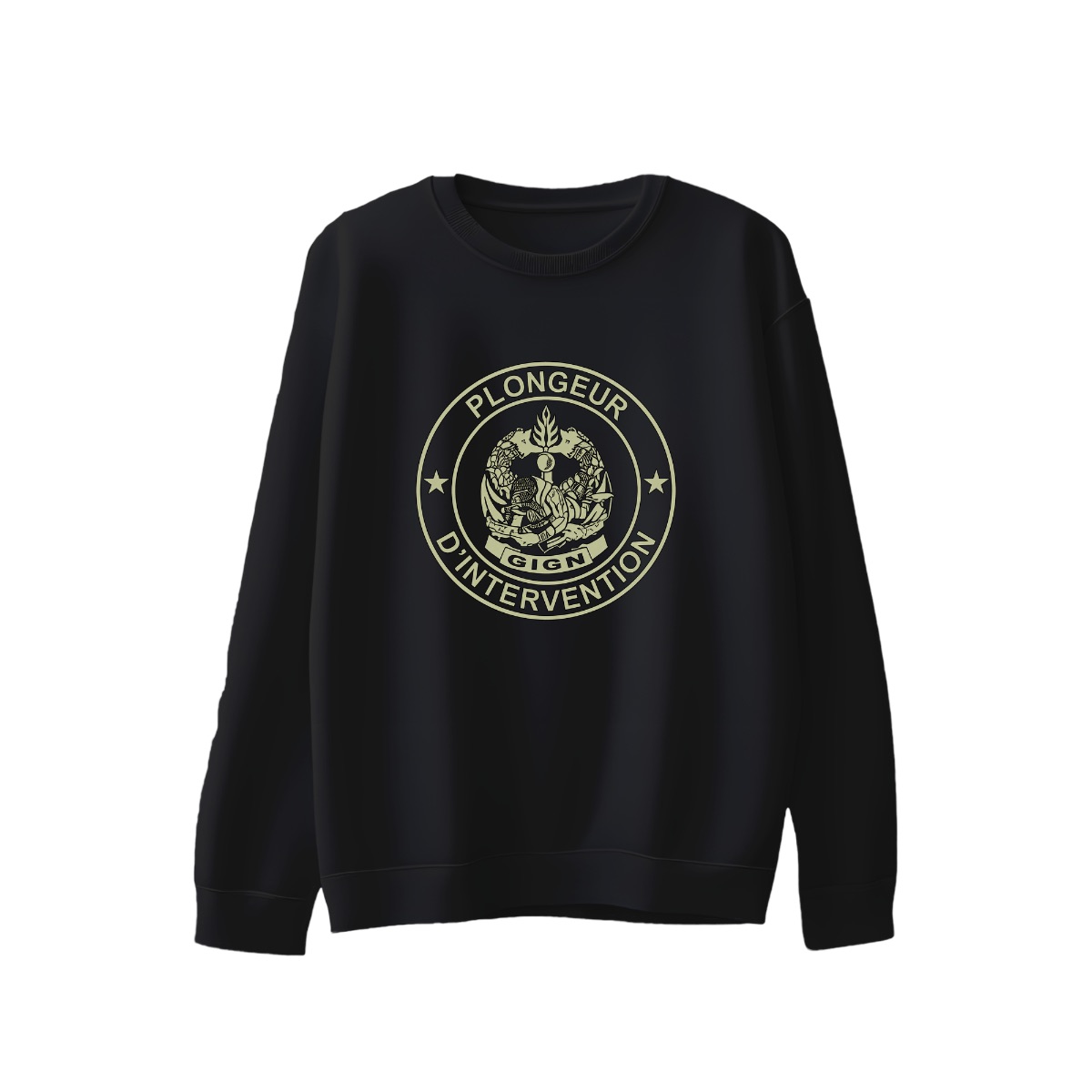 GIGN Plongeur d'Intervention T-Shirt | French Special Forces Combat Diver Insignia Tee | Tactical Military Merch