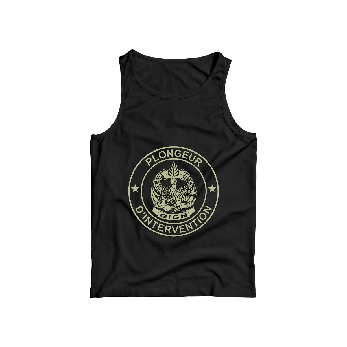 GIGN Plongeur d'Intervention T-Shirt | French Special Forces Combat Diver Insignia Tee | Tactical Military Merch
