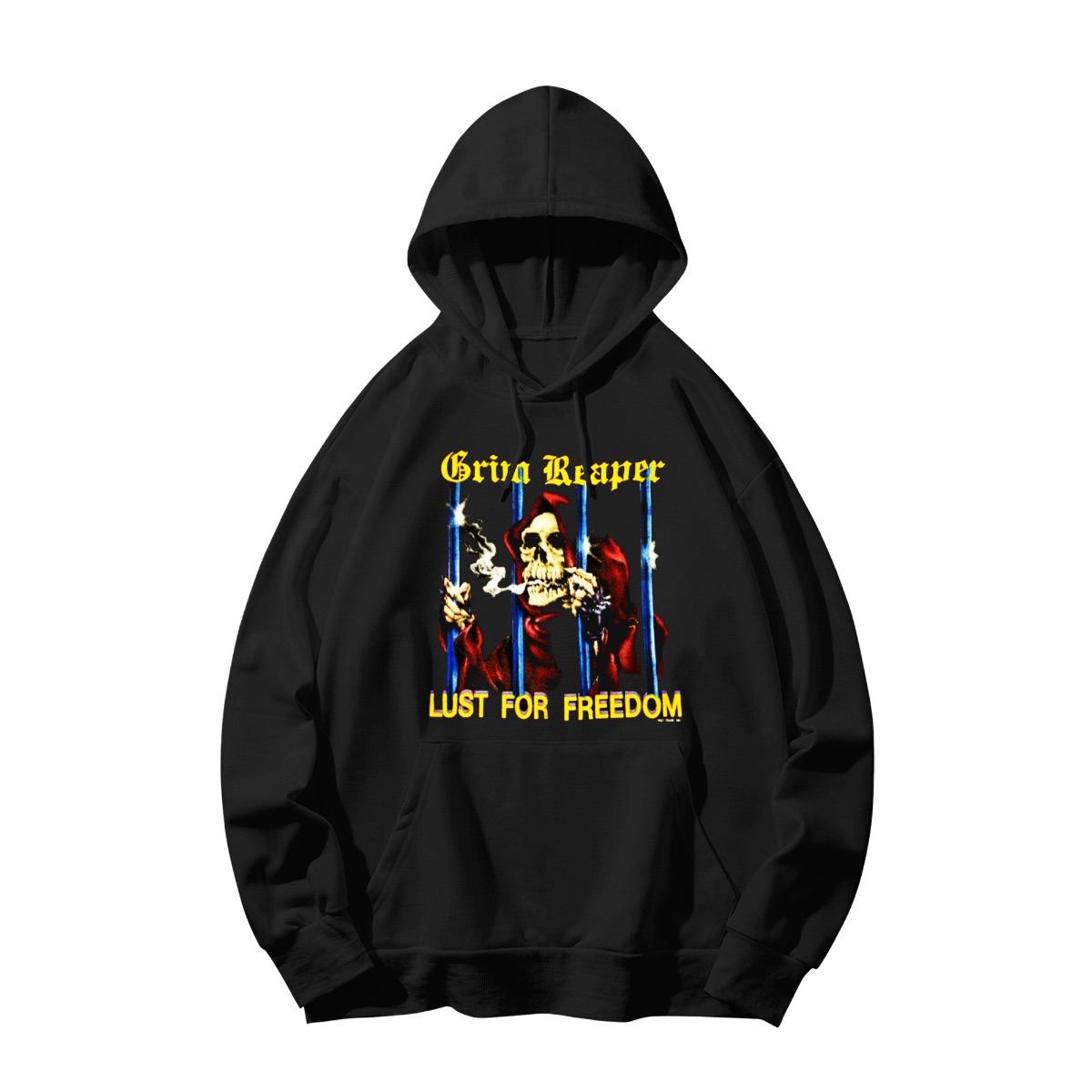 Grim Reaper Lust For Freedom T-Shirt | Heavy Metal Rock Band Graphic Tee | Vintage 80s Thrash Metal Merch
