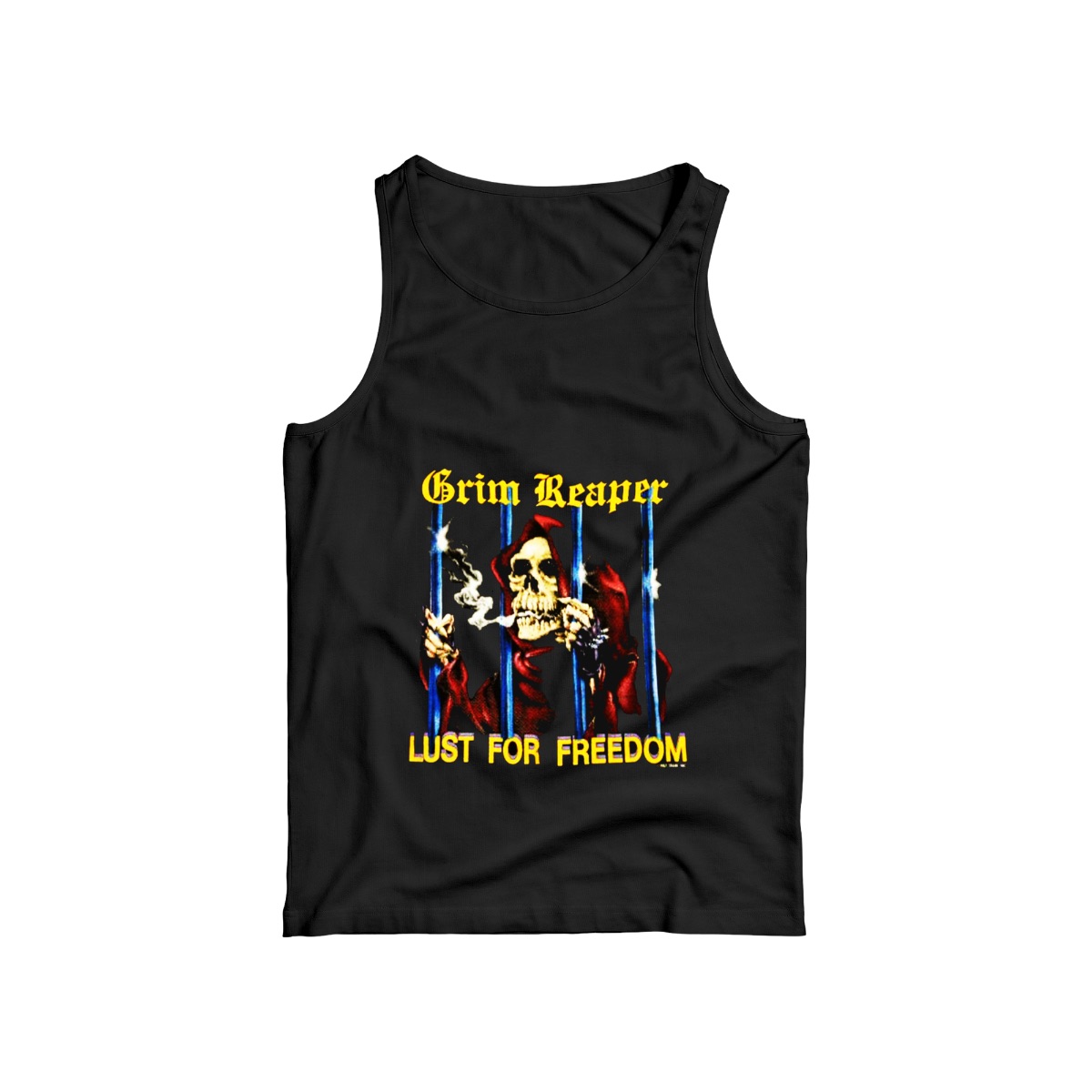 Grim Reaper Lust For Freedom T-Shirt | Heavy Metal Rock Band Graphic Tee | Vintage 80s Thrash Metal Merch