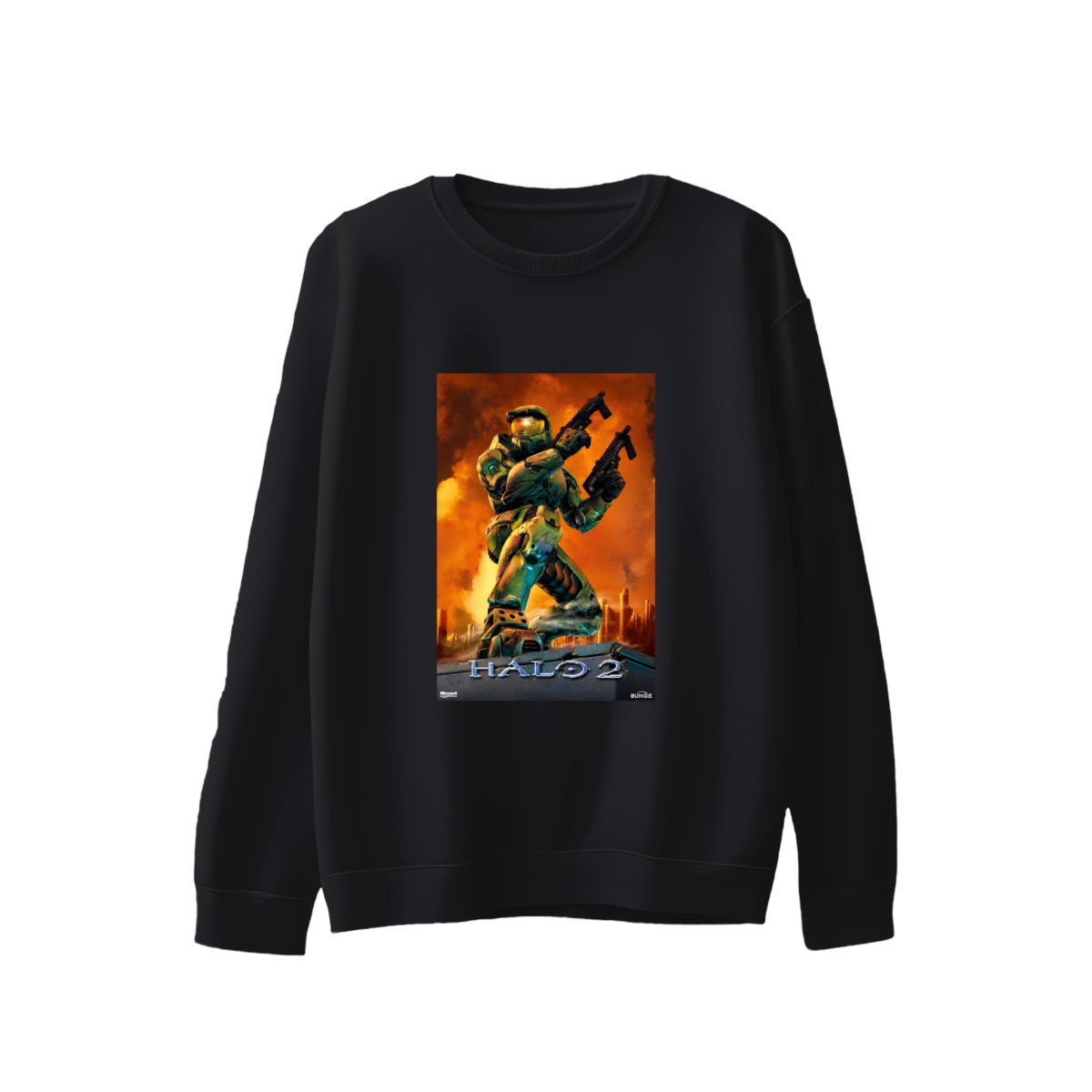 Halo 2 Master Chief T-Shirt | Classic Xbox Sci-Fi FPS Gaming Merch | Dual Wield Master Chief Tee