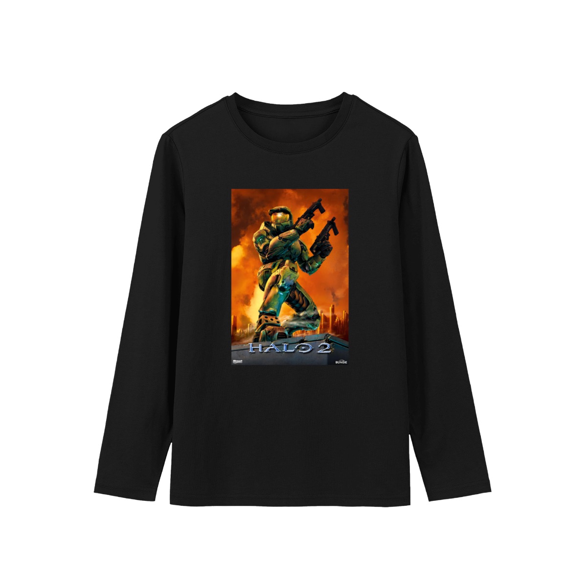 Halo 2 Master Chief T-Shirt | Classic Xbox Sci-Fi FPS Gaming Merch | Dual Wield Master Chief Tee
