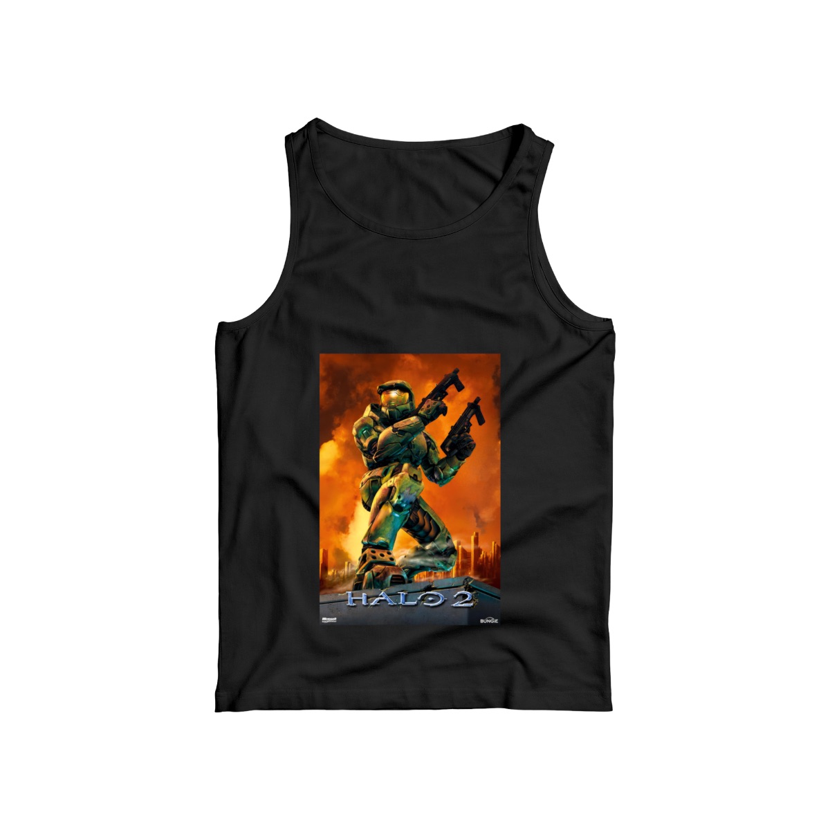 Halo 2 Master Chief T-Shirt | Classic Xbox Sci-Fi FPS Gaming Merch | Dual Wield Master Chief Tee