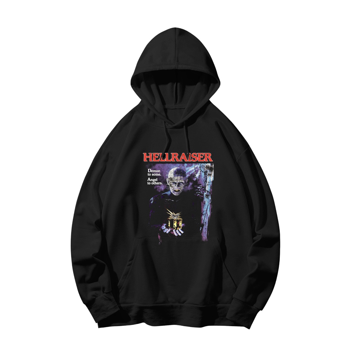Hellraiser Pinhead T-Shirt | Classic 80s Horror Movie Merch | Clive Barker Cult Classic Tee - Sweatshirt - Black