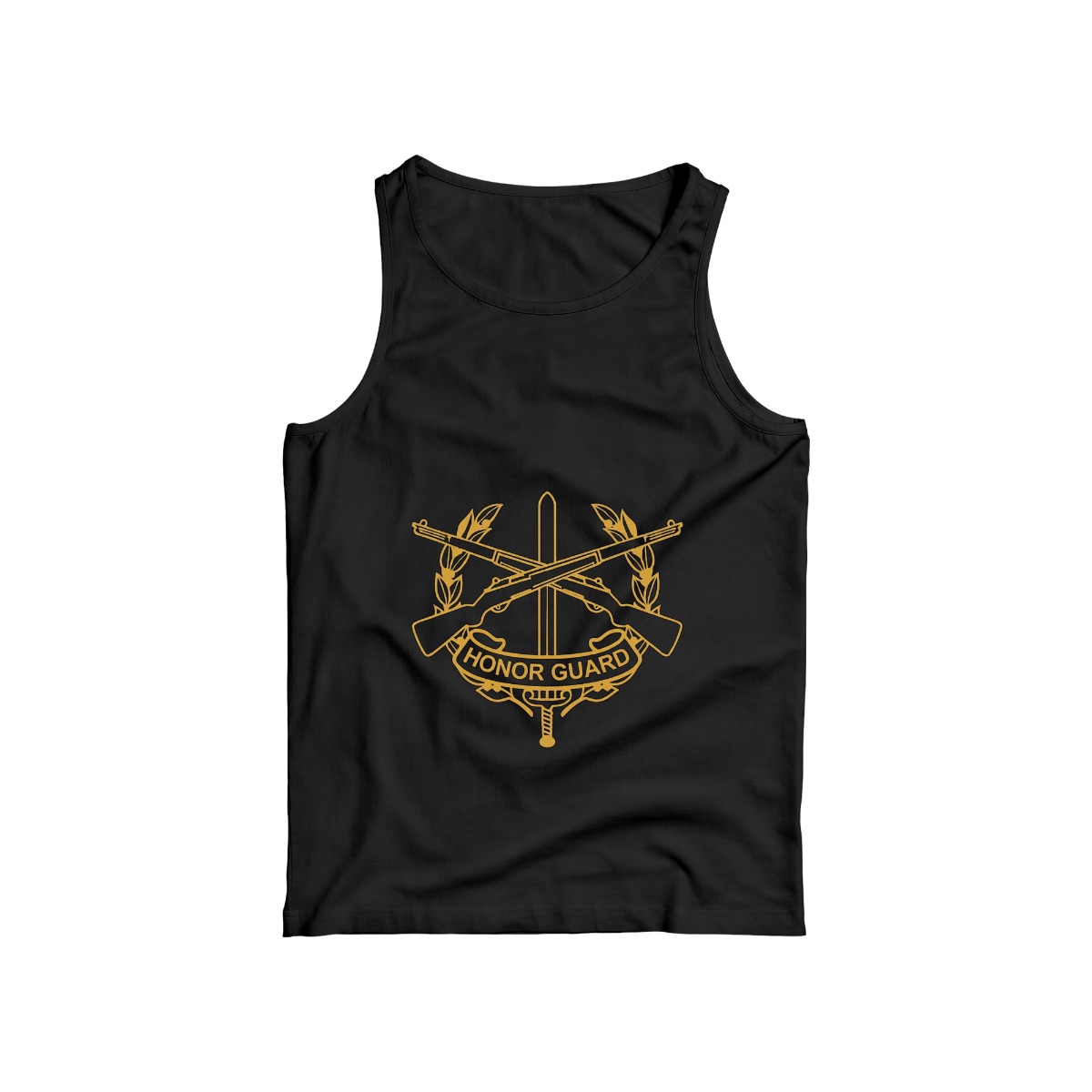 US Military Honor Guard T-Shirt | Ceremonial Rifle & Sword Insignia Tee | Armed Forces Veteran Merch