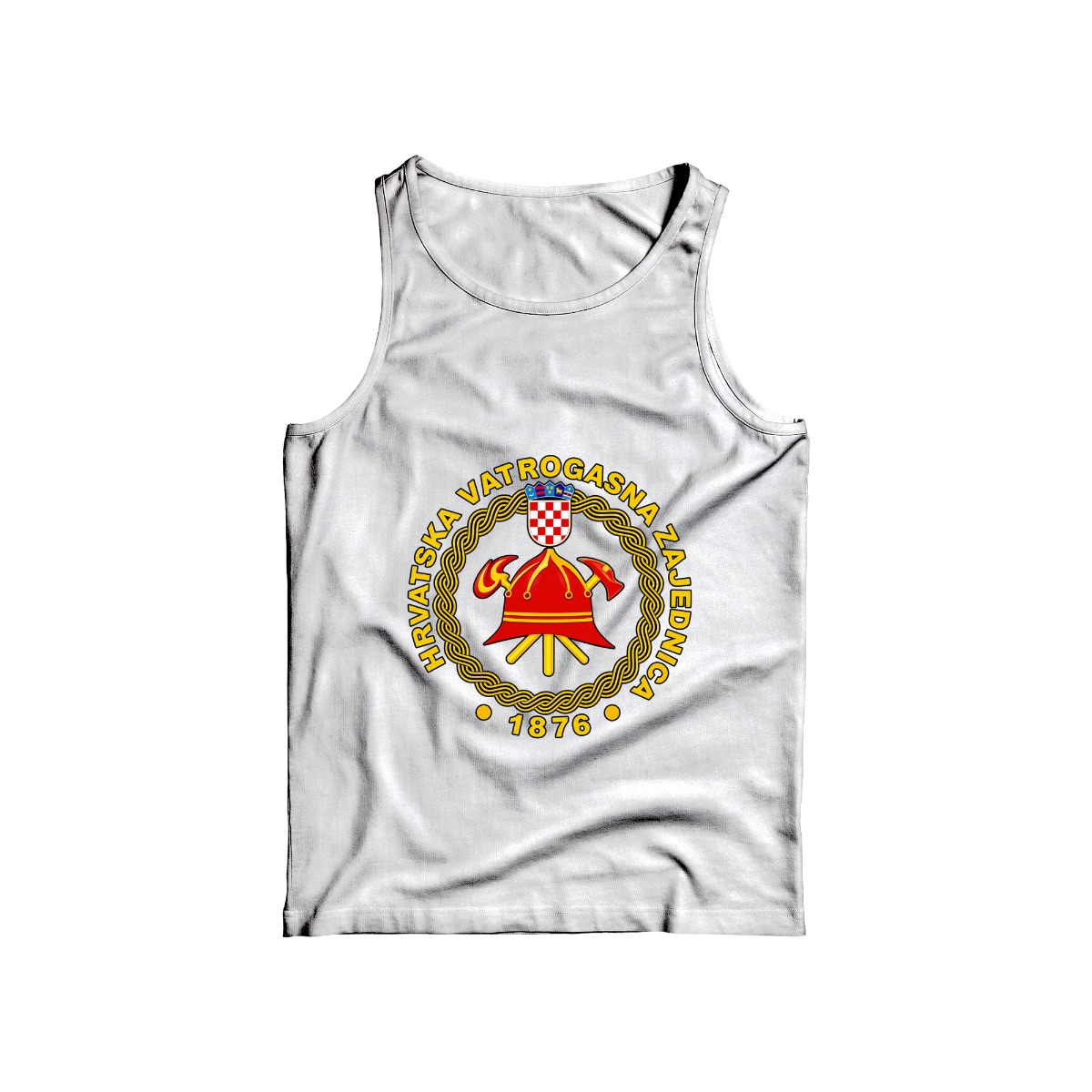 Croatian Fire Service 1876 Est. T-Shirt | HVZ Historical Firefighter Emblem Tee | European Fire Dept Merch