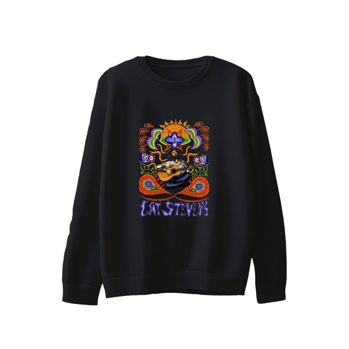 Cat Stevens Vintage Psychedelic T-Shirt | Folk Rock Classic Music Merch | 70s Retro Graphic Tee