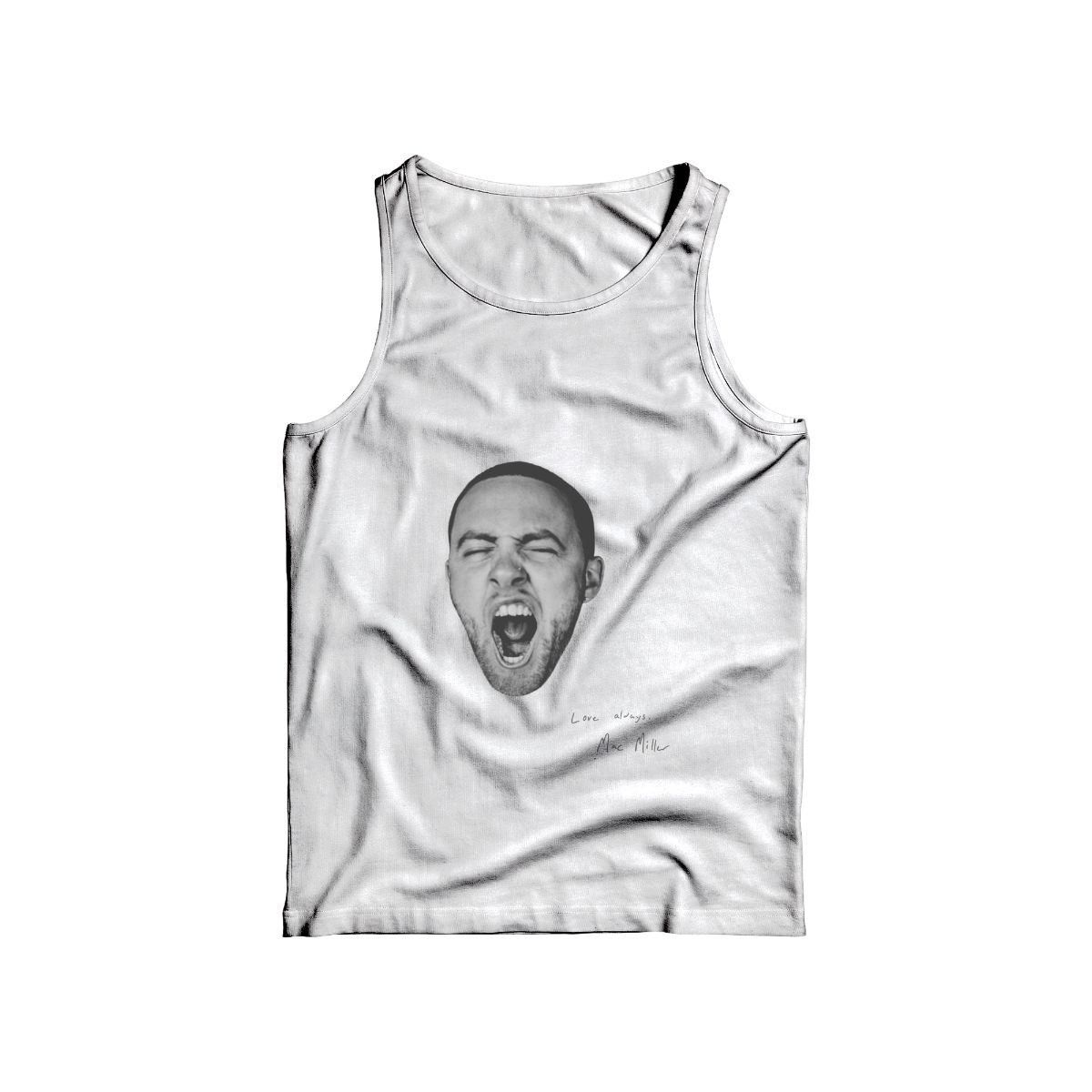 Mac Miller Shouting Portrait T-Shirt | Hip Hop Artist Merch | Rap Music Graphic Tee