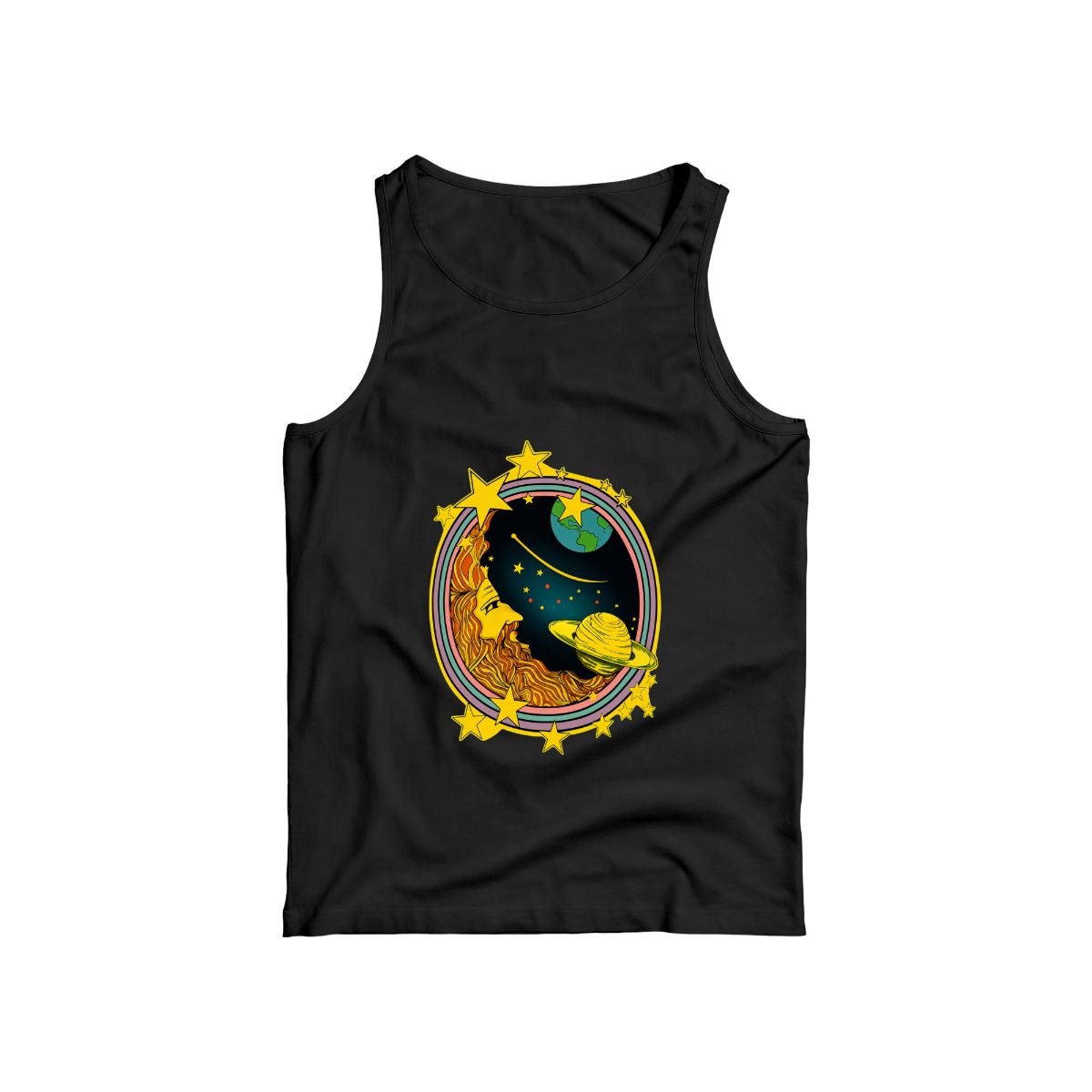 Vintage Celestial Moon T-Shirt | Space Astronomy & Retro Planets Graphic Tee