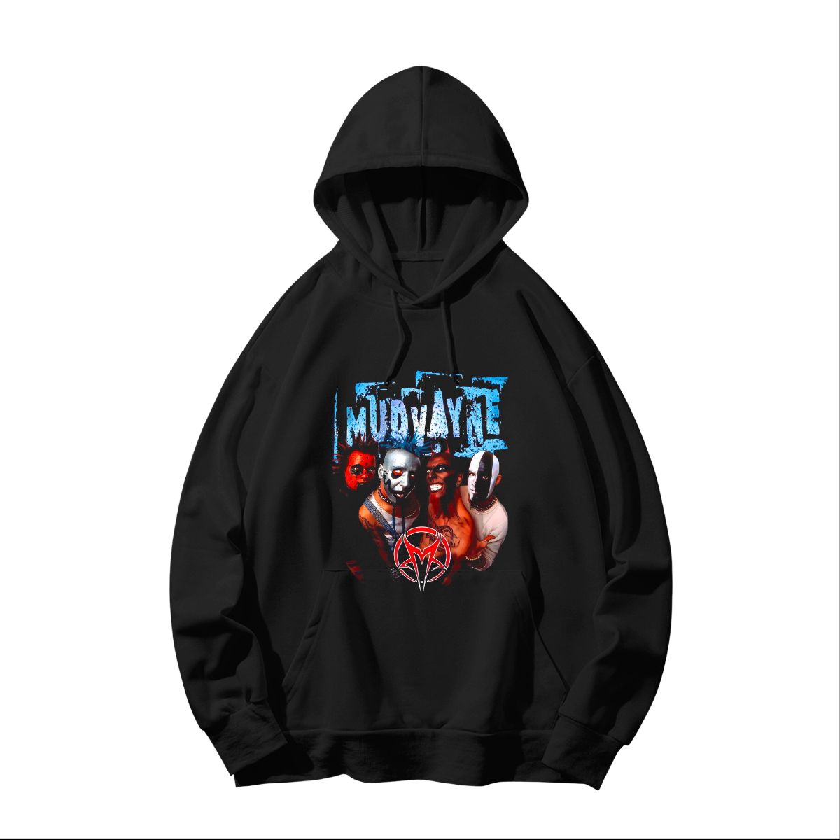 Mudvayne Heavy Metal Band T-Shirt | Nu Metal Face Paint Tour Merch - Sweatshirt - Black