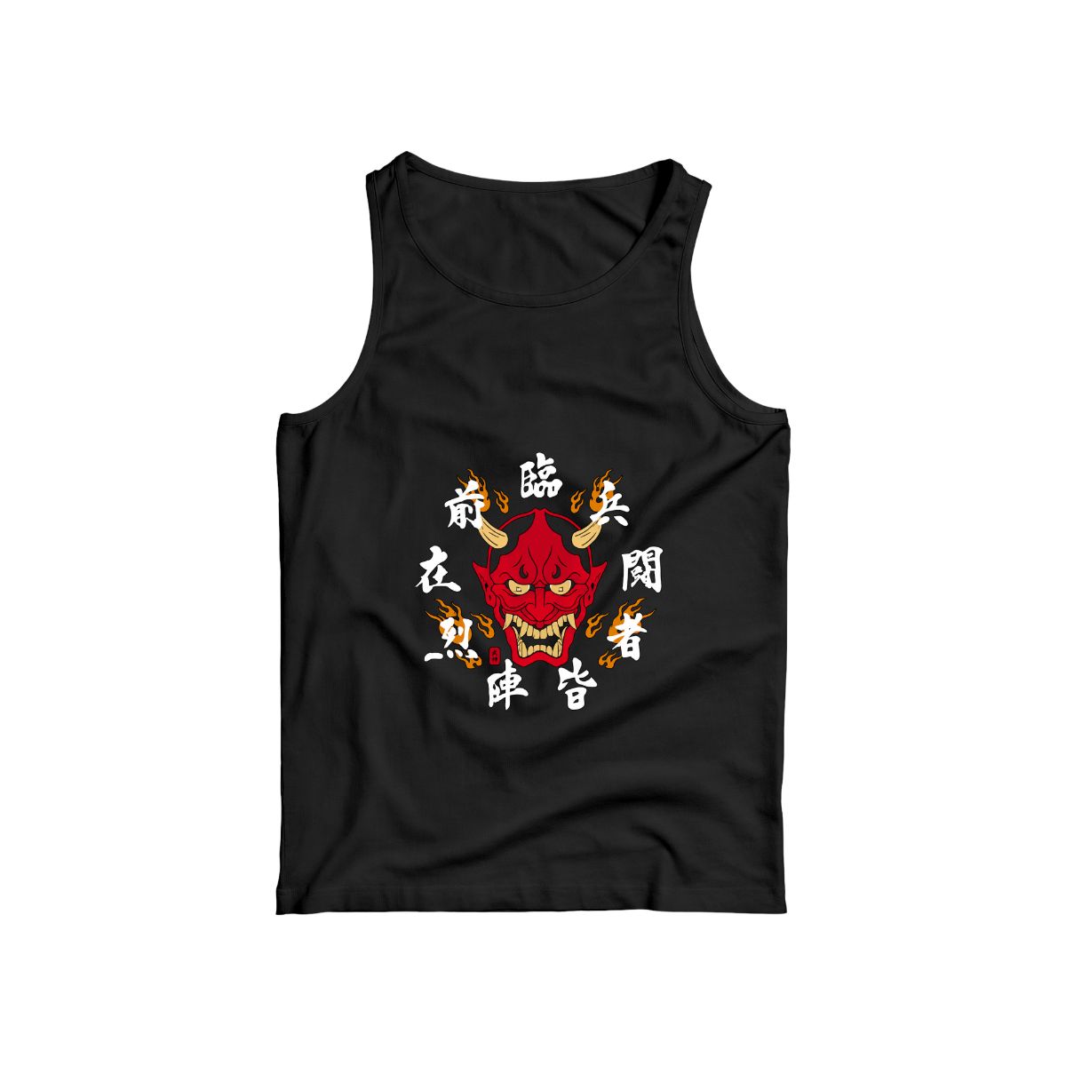 Ninjutsu Ninja Oni Mask T-Shirt | Bujinkan Japanese Martial Arts Back Graphic