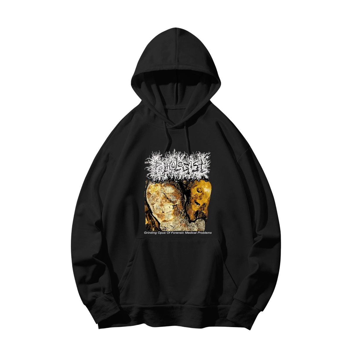 Pathologist T-Shirt | Grinding Opus Of Forensic Medical Problems Death Metal Merch - Sweatshirt - Black