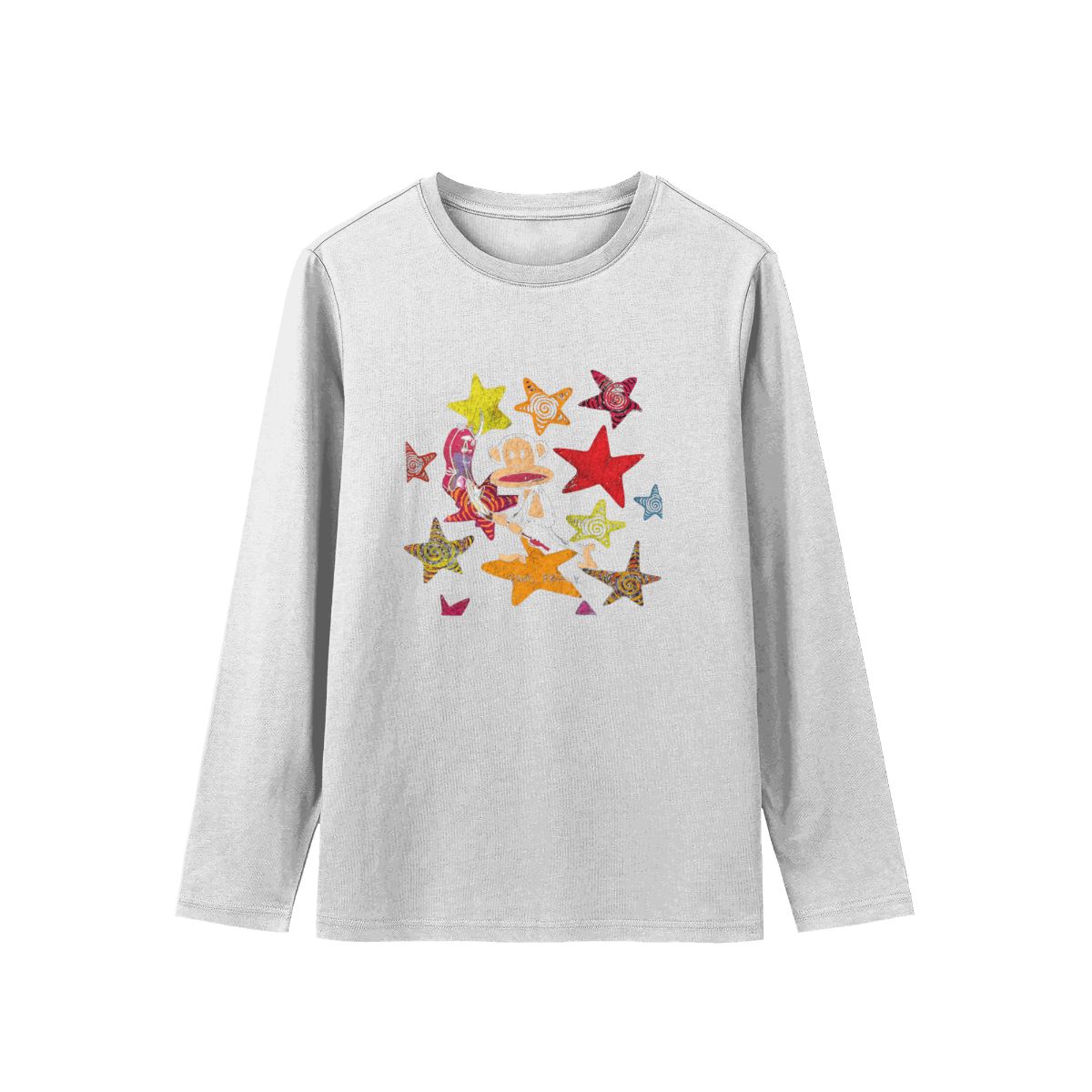Paul Frank Julius T-Shirt | Retro Star Graphic Y2K Indie Fashion Tee - Sweatshirt - White