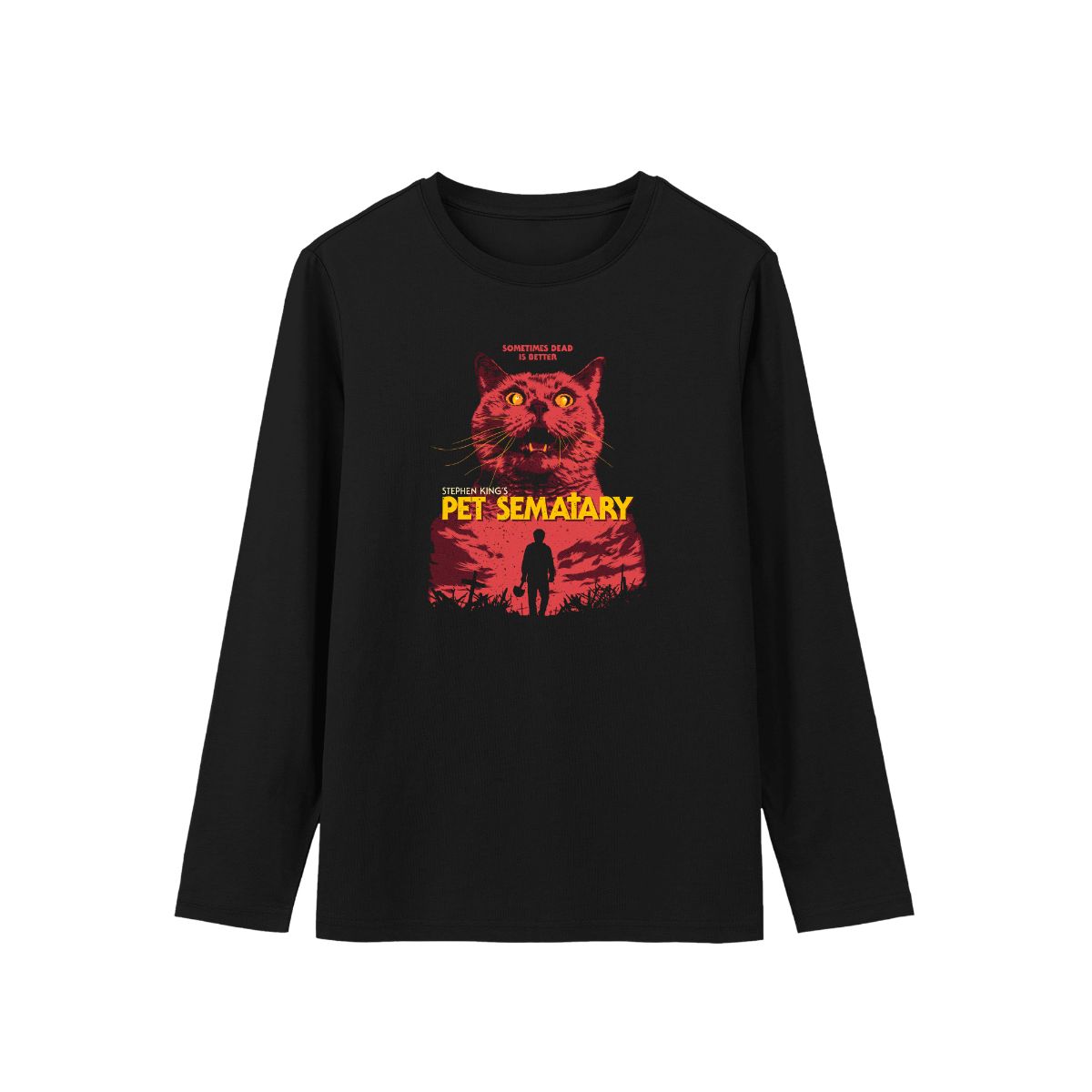 Pet Sematary T-Shirt | Stephen King Horror Classic Cat Graphic Tee