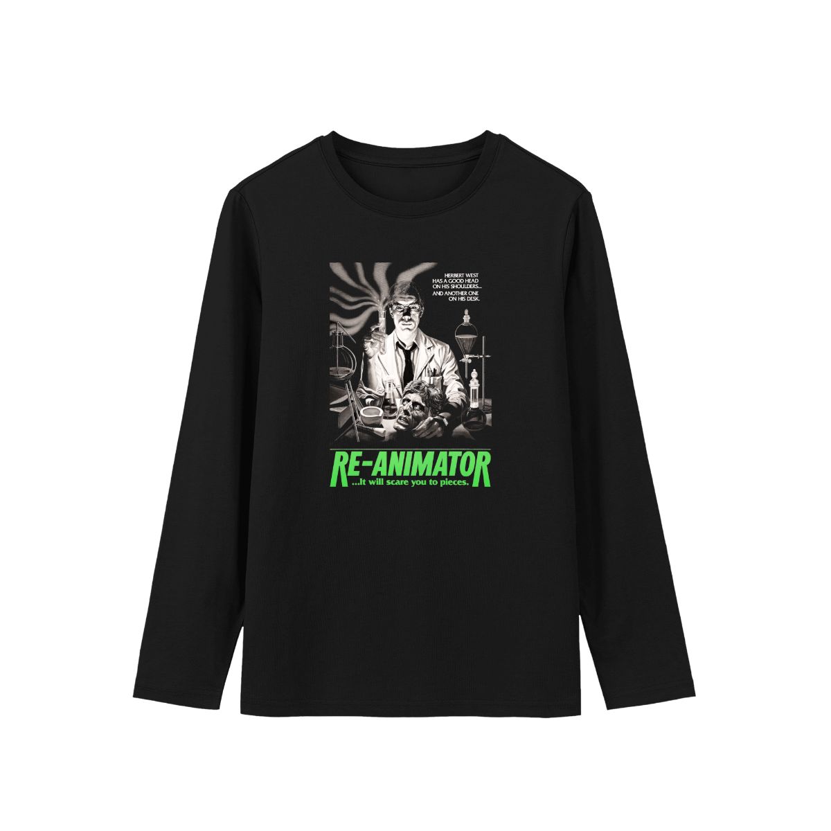Re-Animator T-Shirt | 1985 Cult Horror Classic Herbert West Graphic Tee