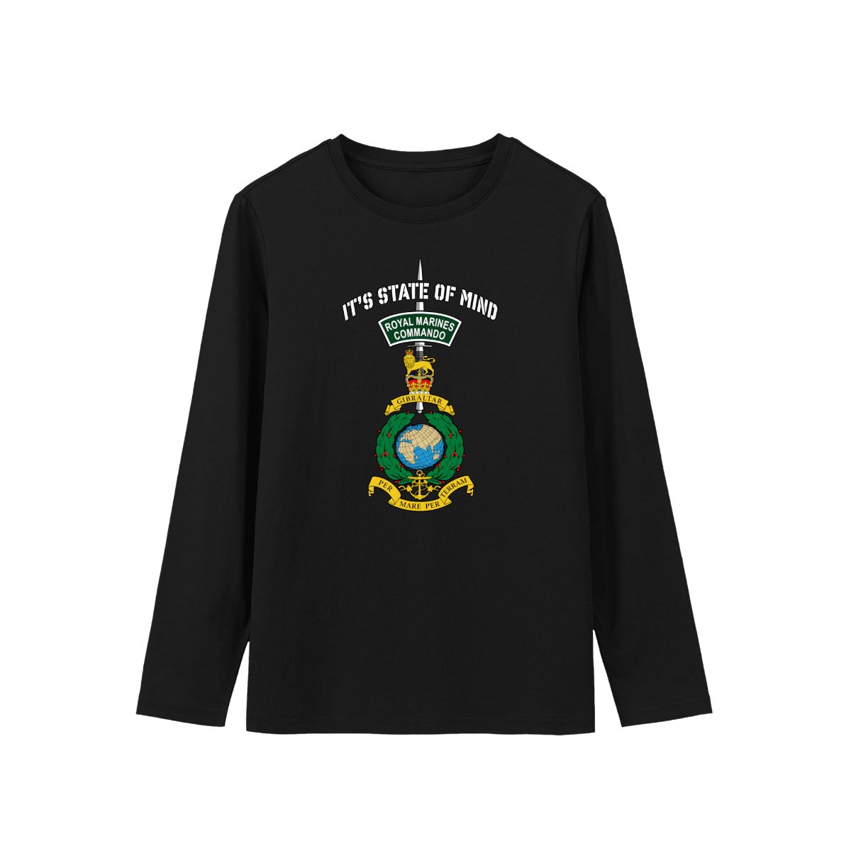 Royal Marines Commando T-Shirt | It's a State of Mind Military Commando Dagger Tee