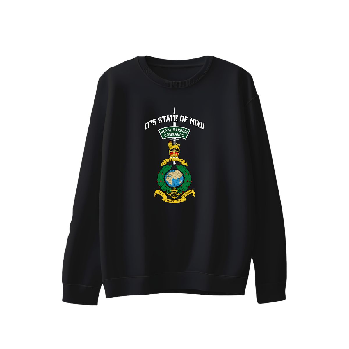 Royal Marines Commando T-Shirt | It's a State of Mind Military Commando Dagger Tee