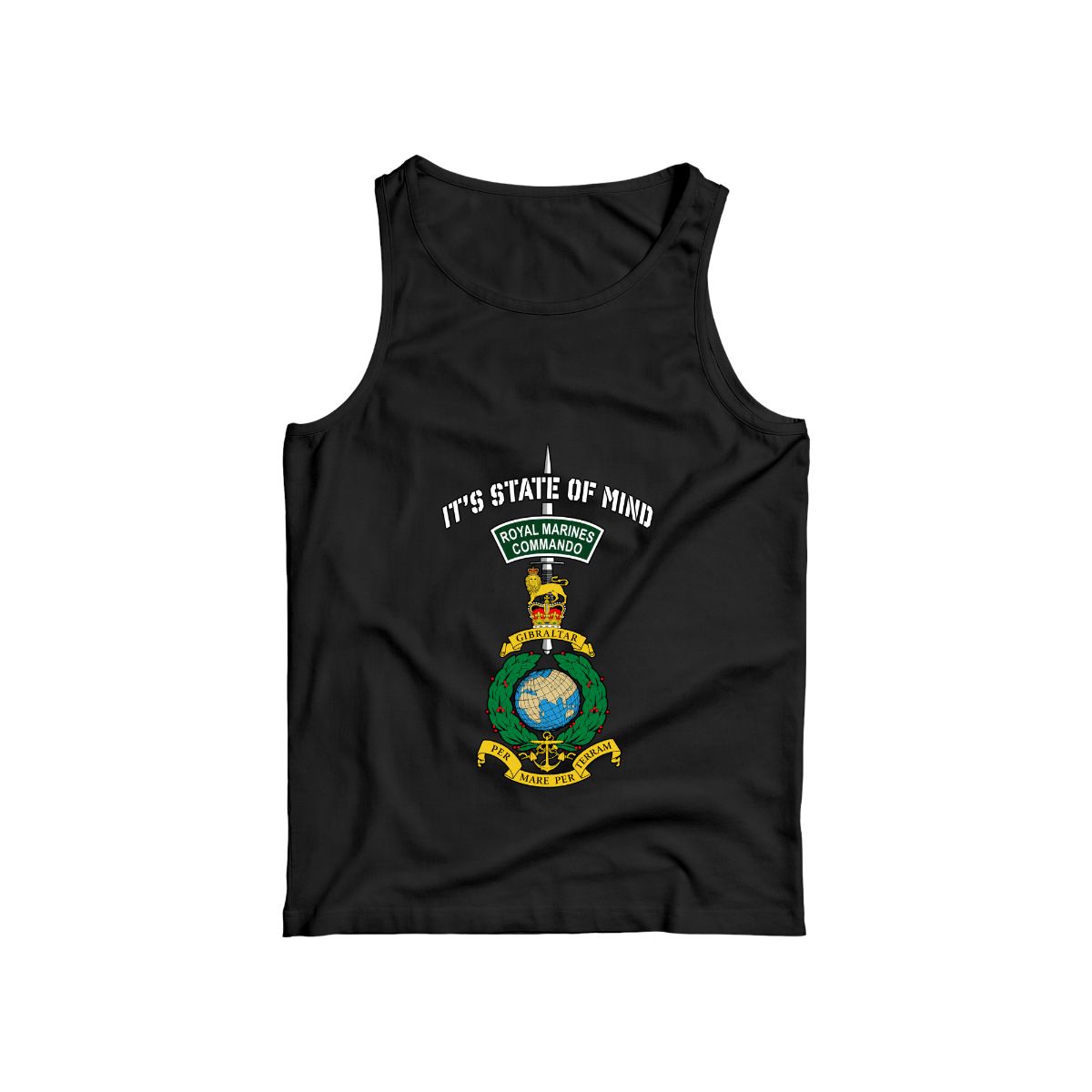 Royal Marines Commando T-Shirt | It's a State of Mind Military Commando Dagger Tee 