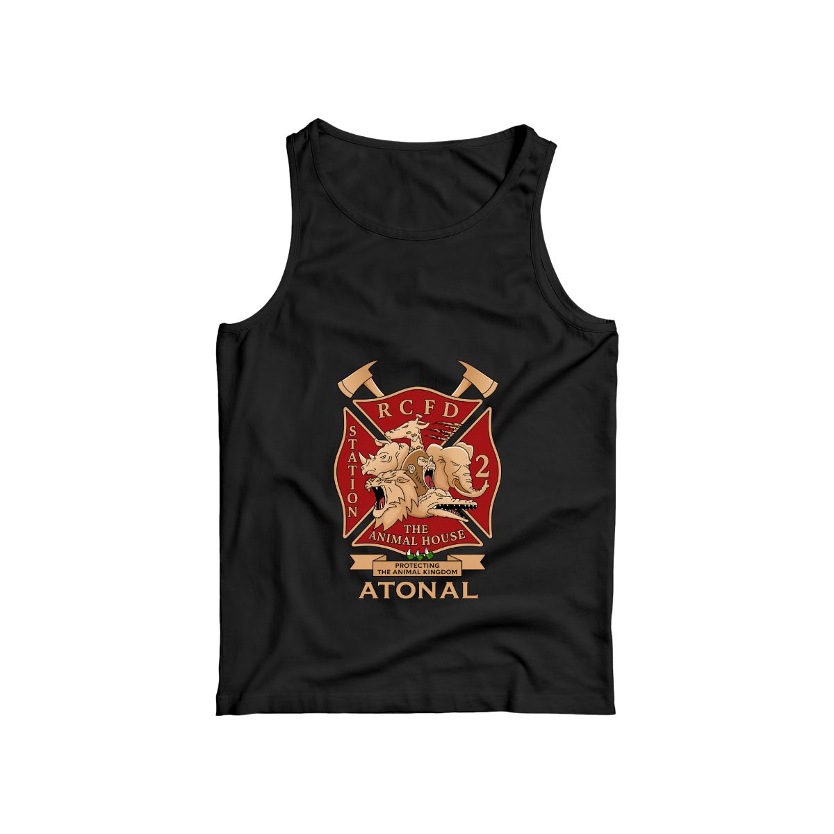 RCFD Station 2 T-Shirt | The Animal House Protecting The Animal Kingdom Firefighter Tee