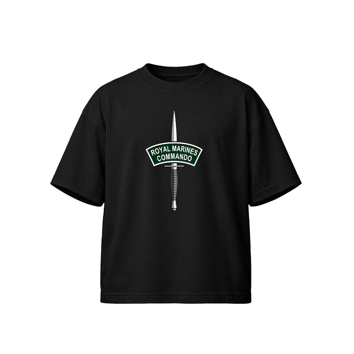 Royal Marines Commando T-Shirt | Elite Military Dagger & Green Beret Flash Tee
