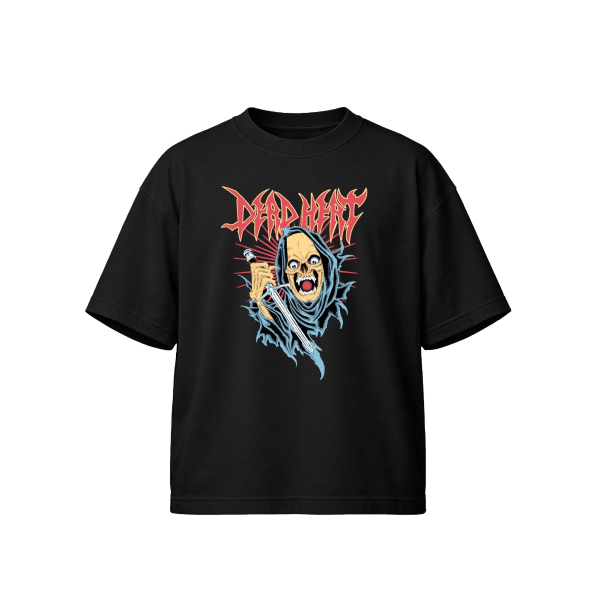 Dead Heat Band Grim Reaper T-Shirt | Crossover Thrash Metal Graphic Tee