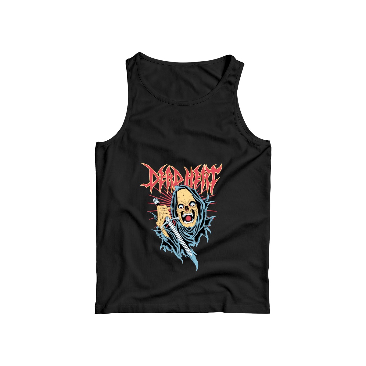 Dead Heat Band Grim Reaper T-Shirt | Crossover Thrash Metal Graphic Tee