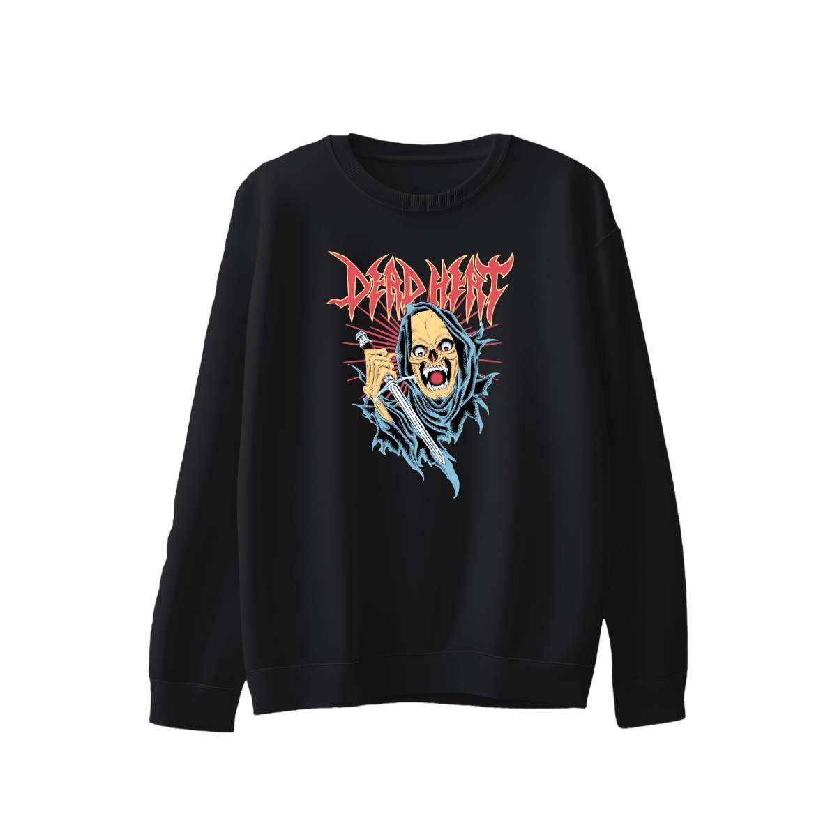 Dead Heat Band Grim Reaper T-Shirt | Crossover Thrash Metal Graphic Tee