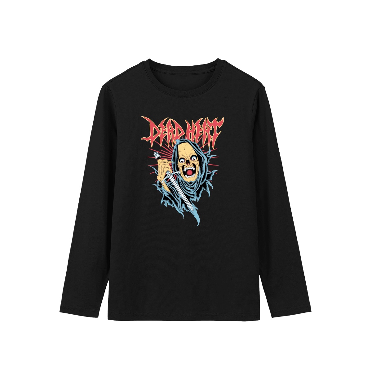 Dead Heat Band Grim Reaper T-Shirt | Crossover Thrash Metal Graphic Tee