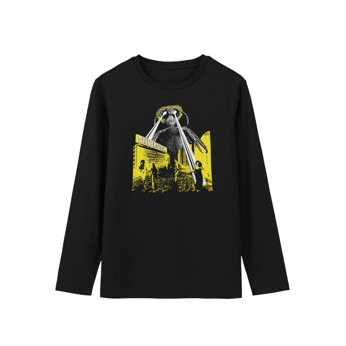Silverstein Monster Sci-Fi Graphic T-Shirt | Emo Rock Band Tour Shirt