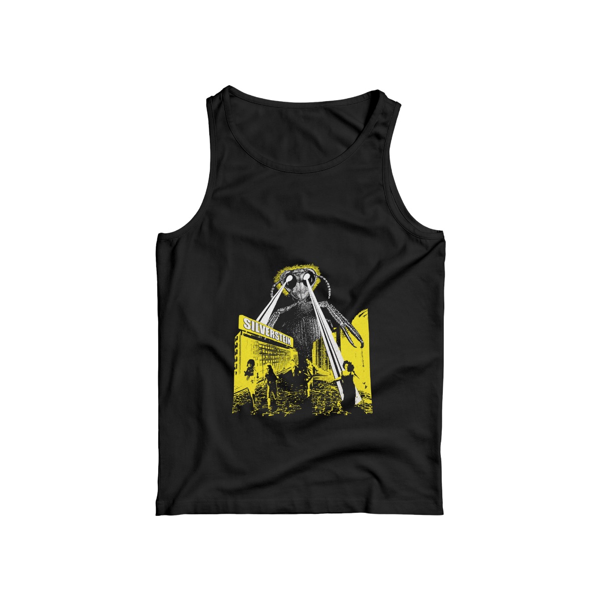 Silverstein Monster Sci-Fi Graphic T-Shirt | Emo Rock Band Tour Shirt