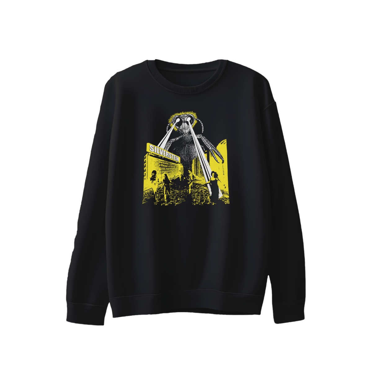 Silverstein Monster Sci-Fi Graphic T-Shirt | Emo Rock Band Tour Shirt