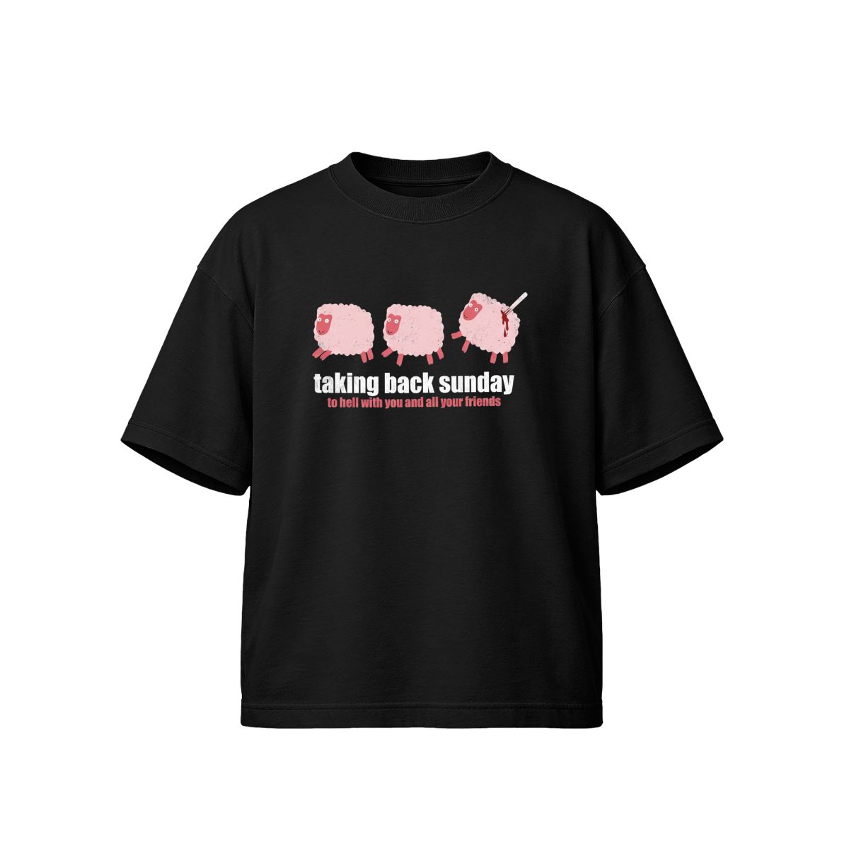 Taking Back Sunday Sheep T-Shirt | Alternative Emo Rock Band Tee