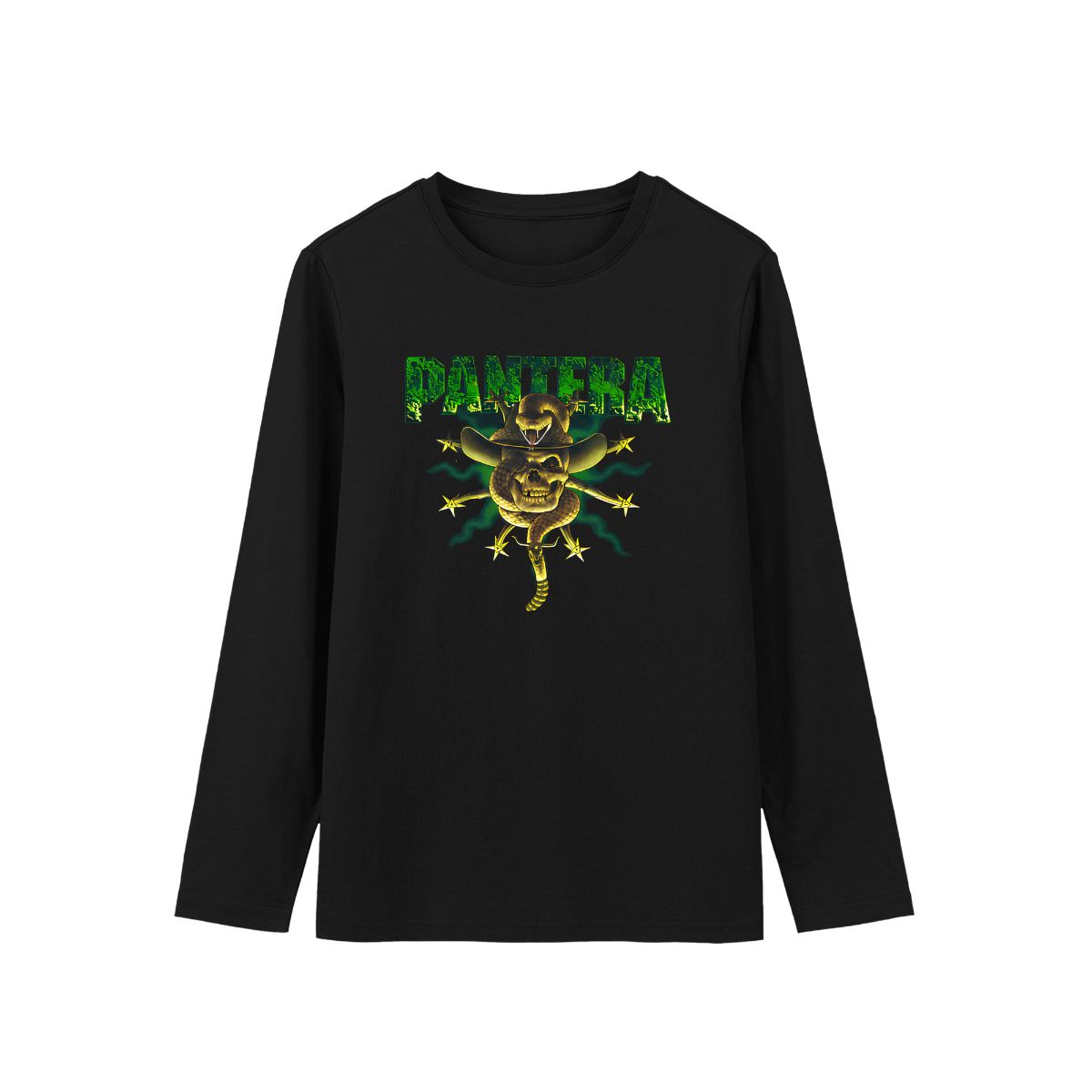 Pantera Heavy Metal Snake Skull T-Shirt | Vintage Thrash Metal Band Tee