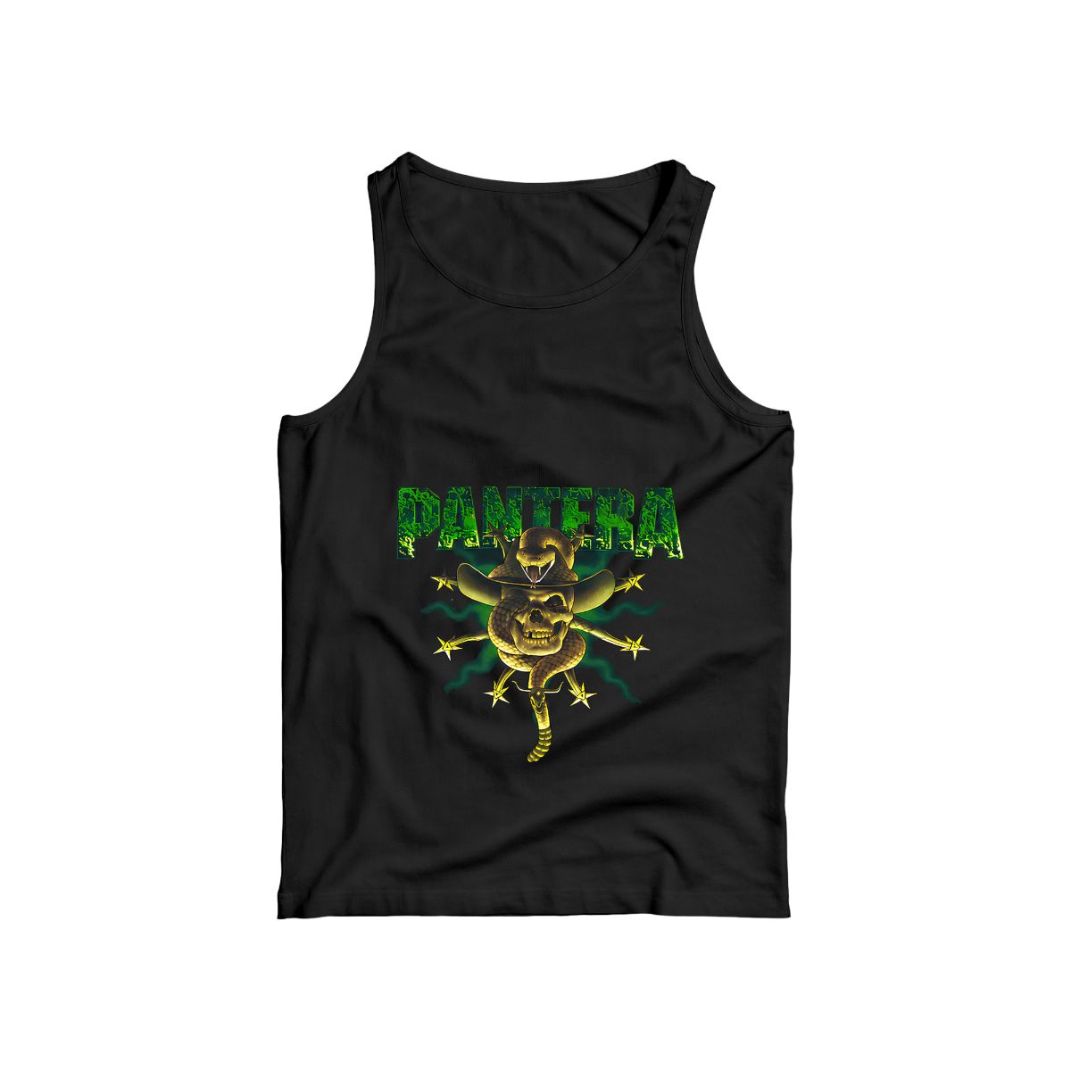 Pantera Heavy Metal Snake Skull T-Shirt | Vintage Thrash Metal Band Tee