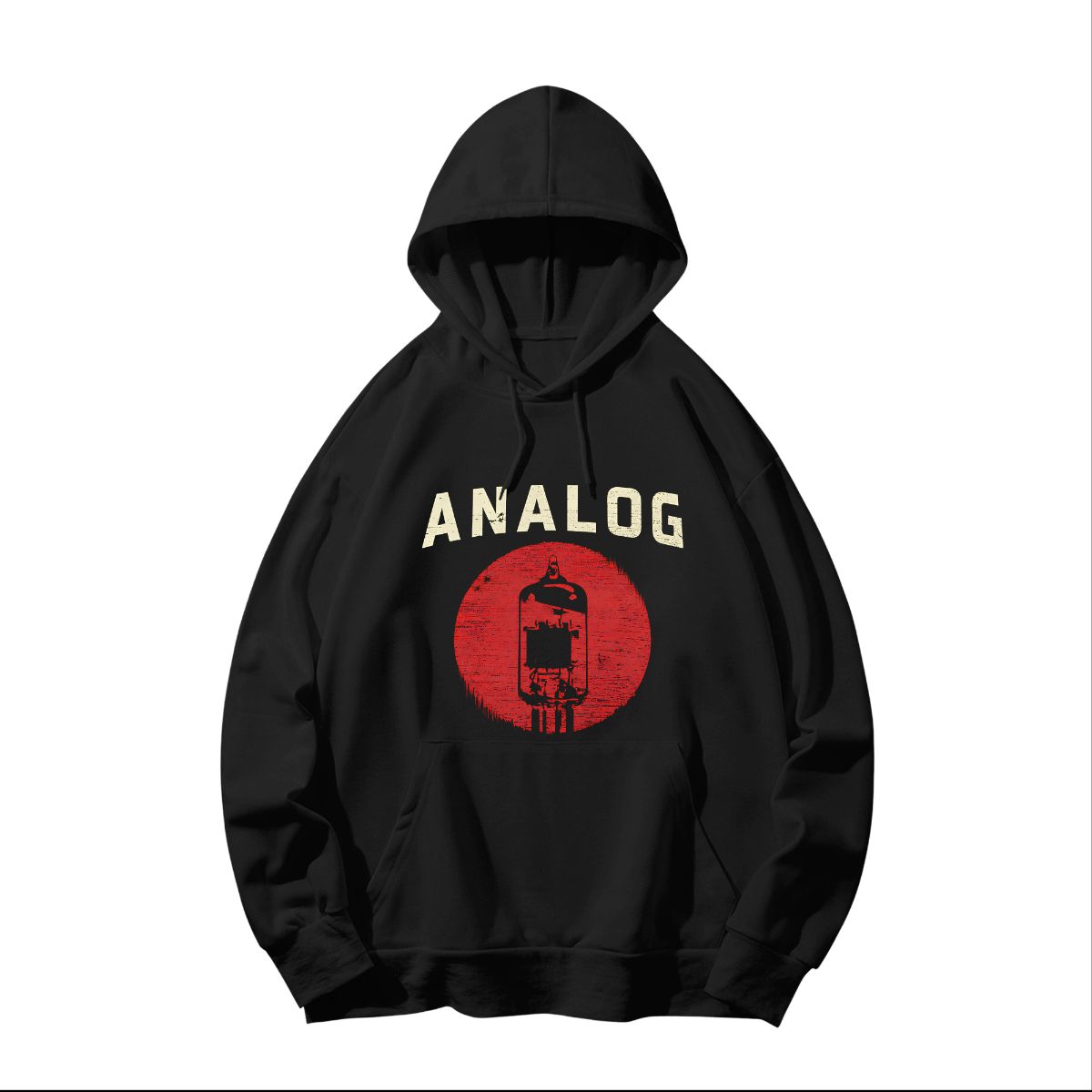 Vintage Vacuum Tube Analog T-Shirt | Audiophile Music Producer Graphic Tee - Sweatshirt - Black