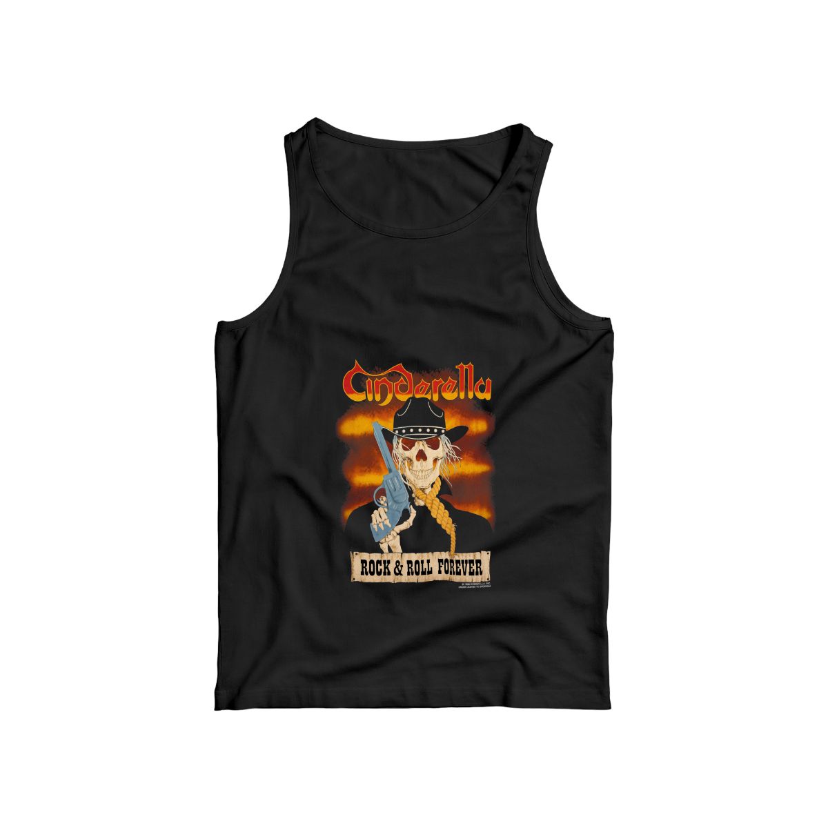 Vintage 1988 Cinderella Rock Band T-Shirt | Cowboy Skull Graphic Tee