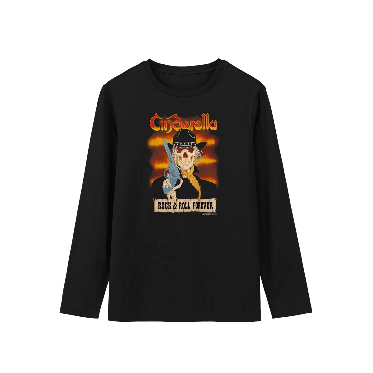 Vintage 1988 Cinderella Rock Band T-Shirt | Cowboy Skull Graphic Tee