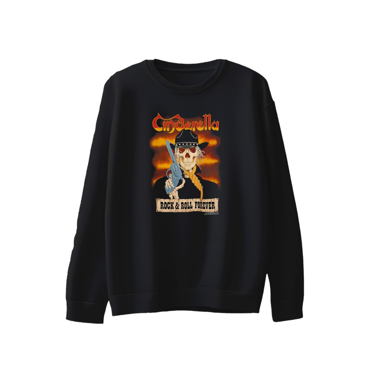 Vintage 1988 Cinderella Rock Band T-Shirt | Cowboy Skull Graphic Tee