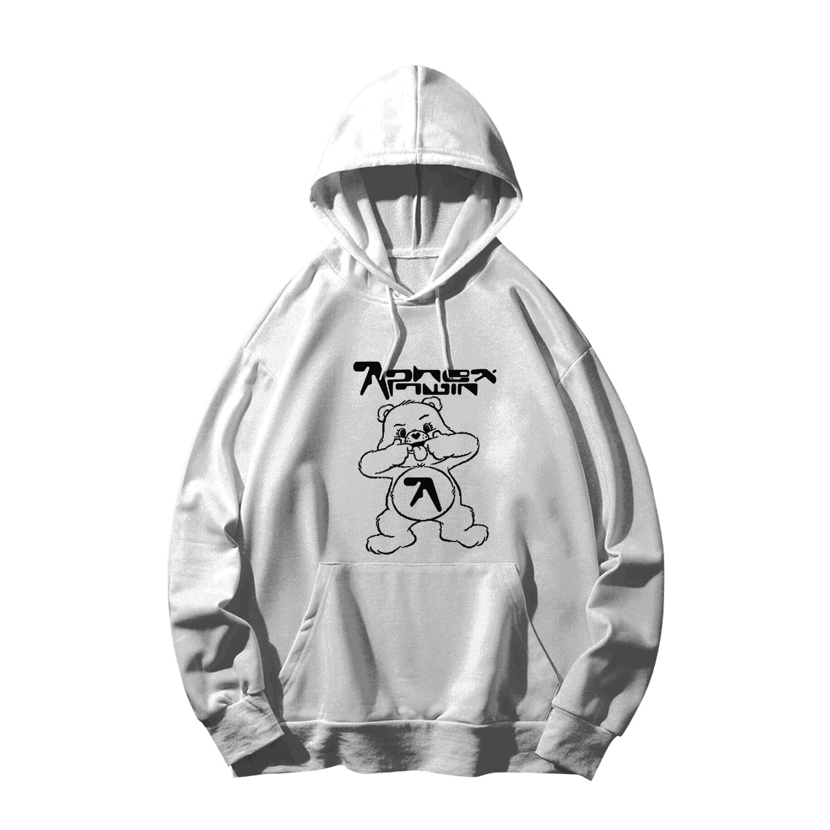 Aphex Twin Bear Graphic T-Shirt | Electronic Ambient IDM Band Tee - Short Sleeve T-Shirt - White