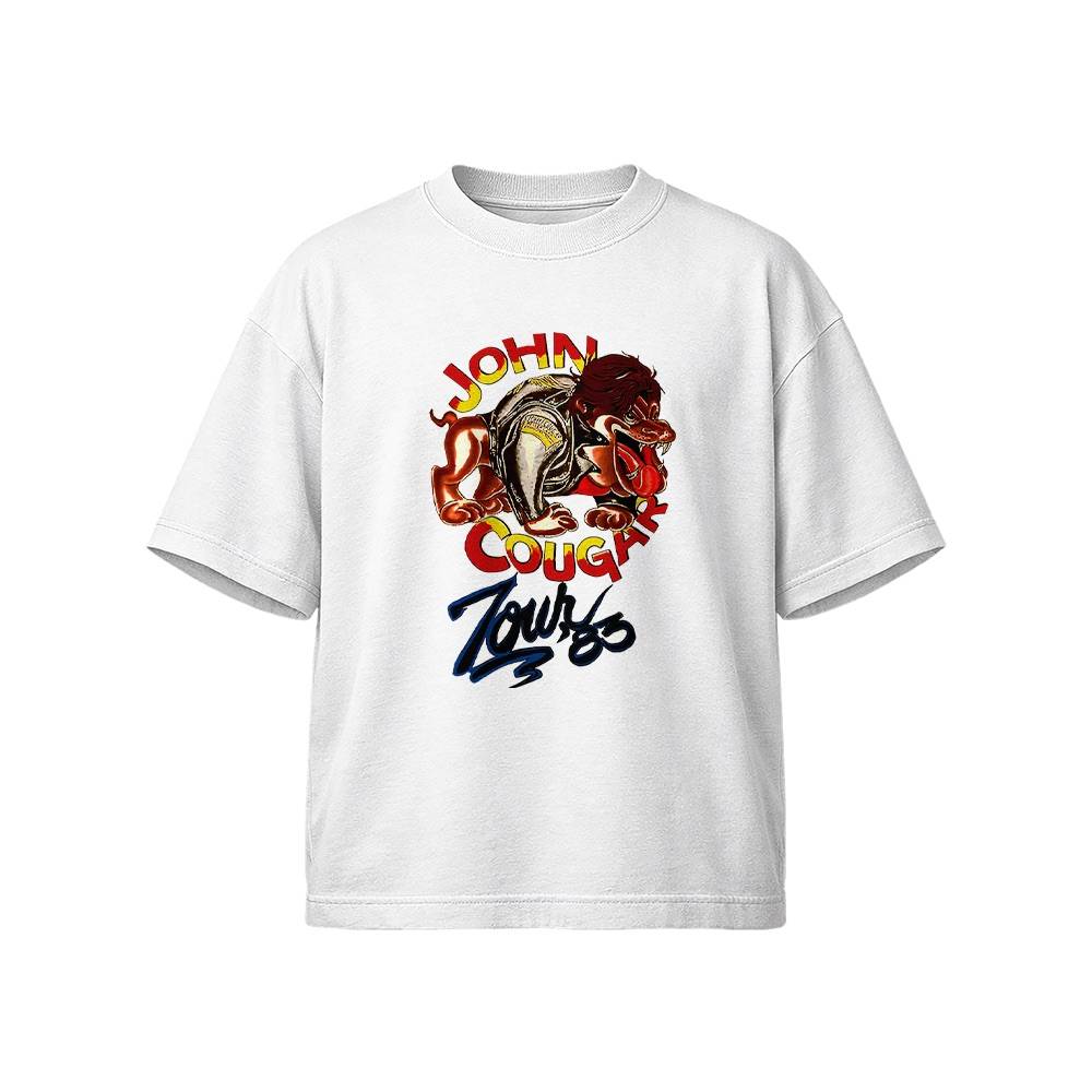 John Cougar T-Shirt – Vintage 1983 Tour American Heartland Rock Graphic Tee